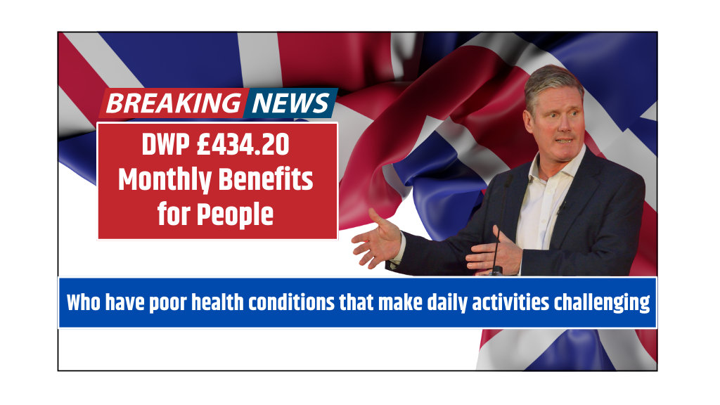 DWP £434.20 Monthly Benefits for People Who have poor health conditions that make daily activities challenging