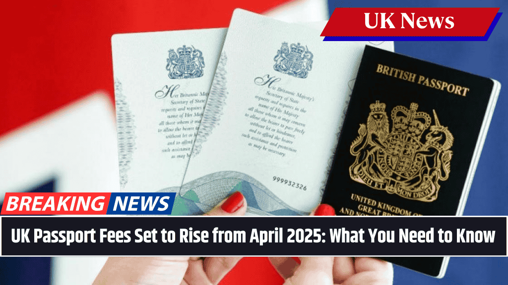 UK Passport Fees Set to Rise from April 2025 What You Need to Know